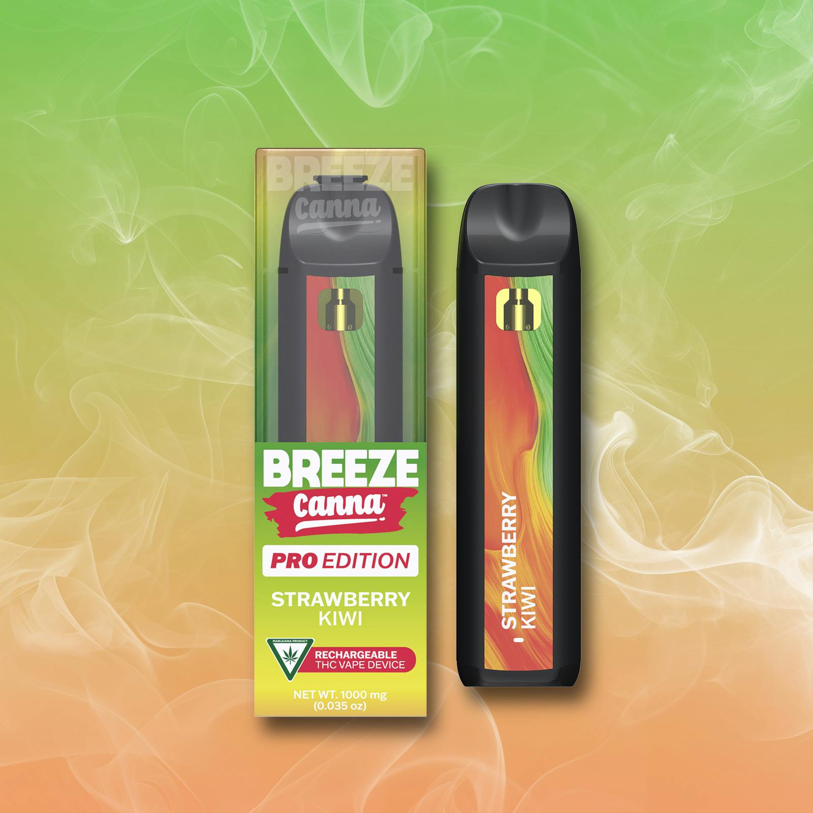 Photograph of product: Breeze Pro - Strawberry Kiwi Disposable