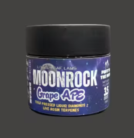 Photograph of product: The Growfather Ground Flower 3.5g Moonrock Infused- Grape Ape
