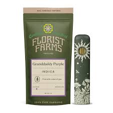 Photograph of product: Florist Farms | Grand Daddy Purple | AIO Disposable Vape | 1g