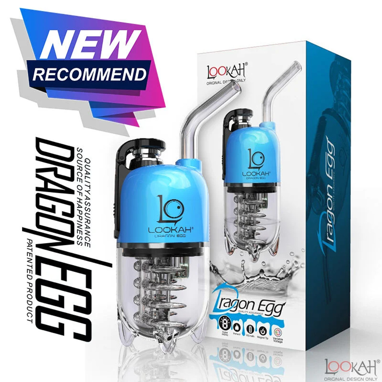 Photograph of product: Lookah - Dragon Egg Rig Blue
