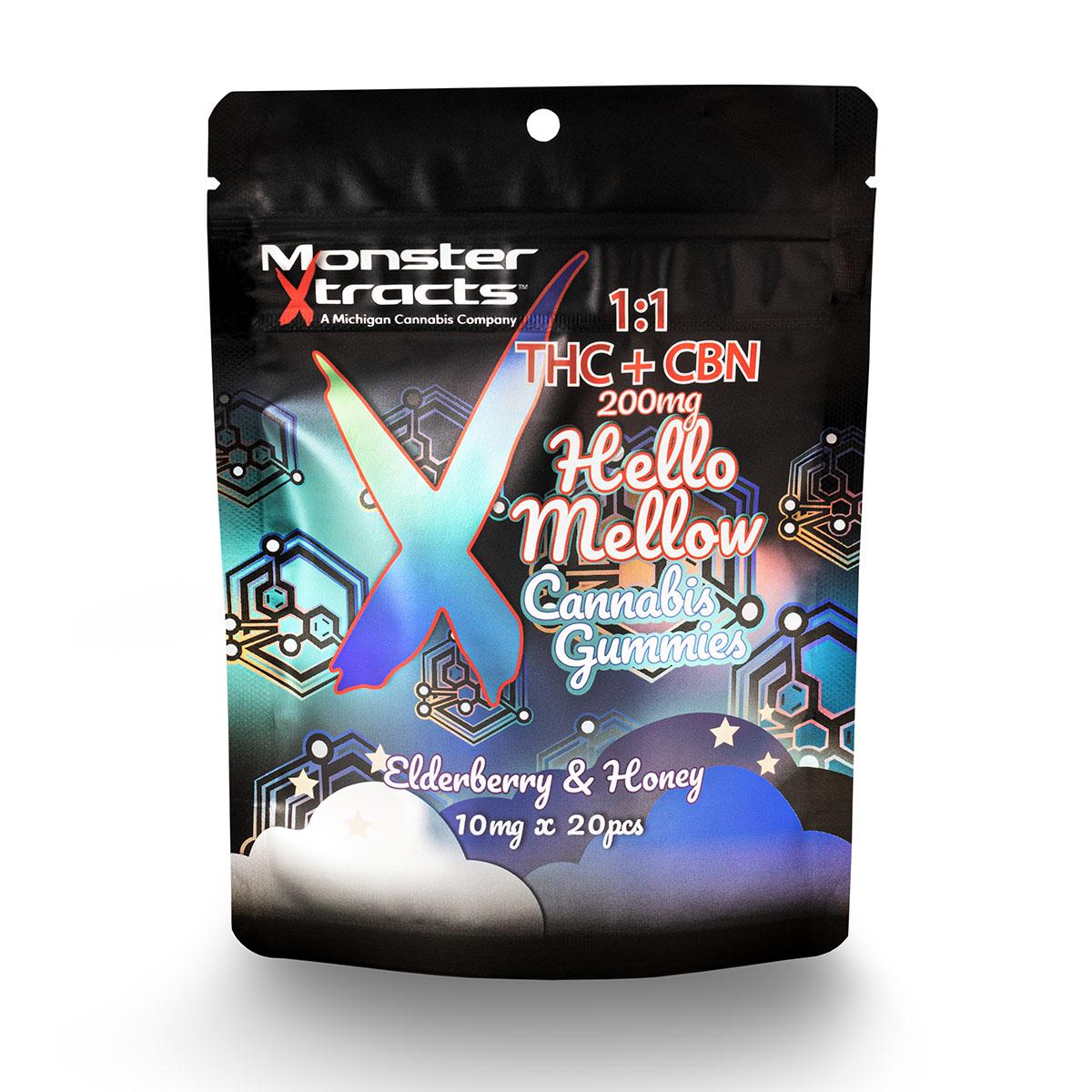 Photograph of product: Gummies - Monster X - (200mg) - Elderberry & Honey - CBN