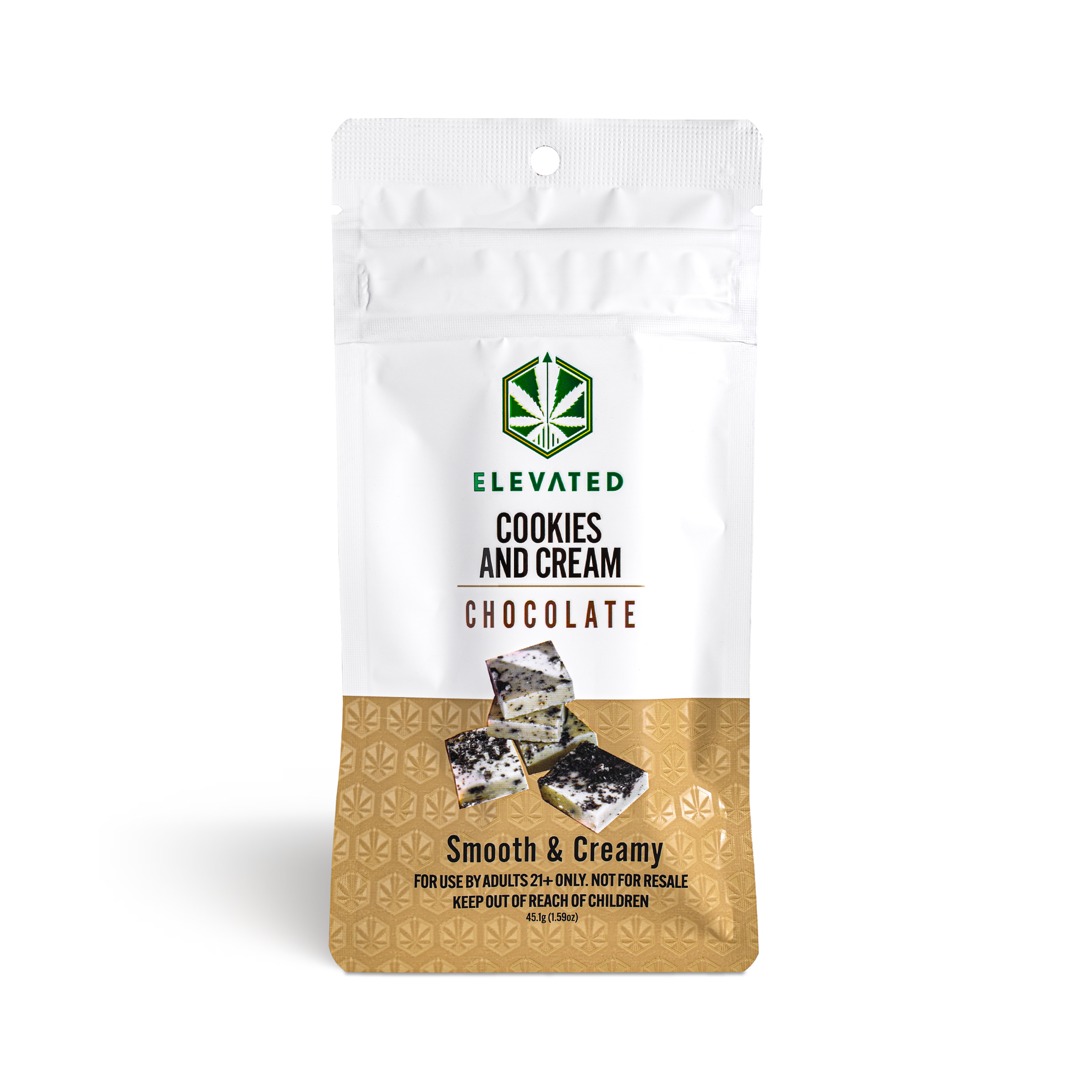 Photograph of product: Cookies & Cream Chocolate Bar - 100mg