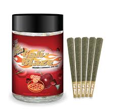 Photograph of product: Cali Blaze Cherry Pie Liquid Diamonds 5 pack 3.5G