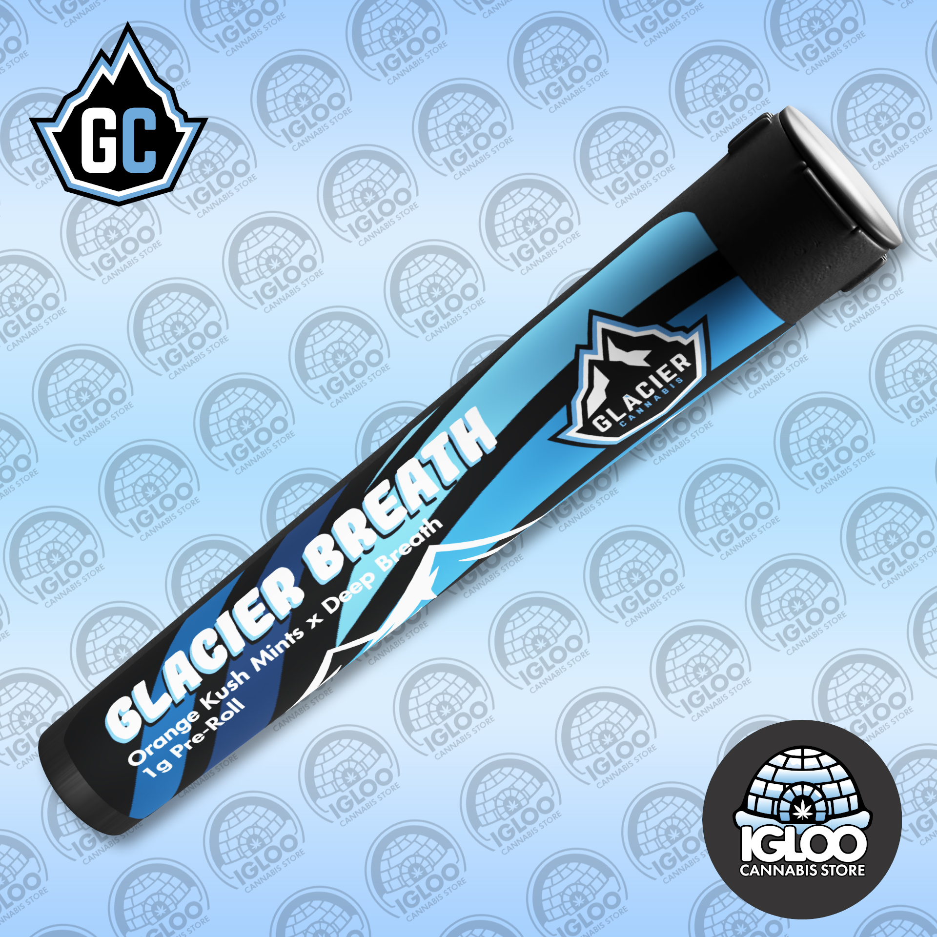 Photograph of product: Glacier | Pre-Roll | Glacier Breath (1g)
