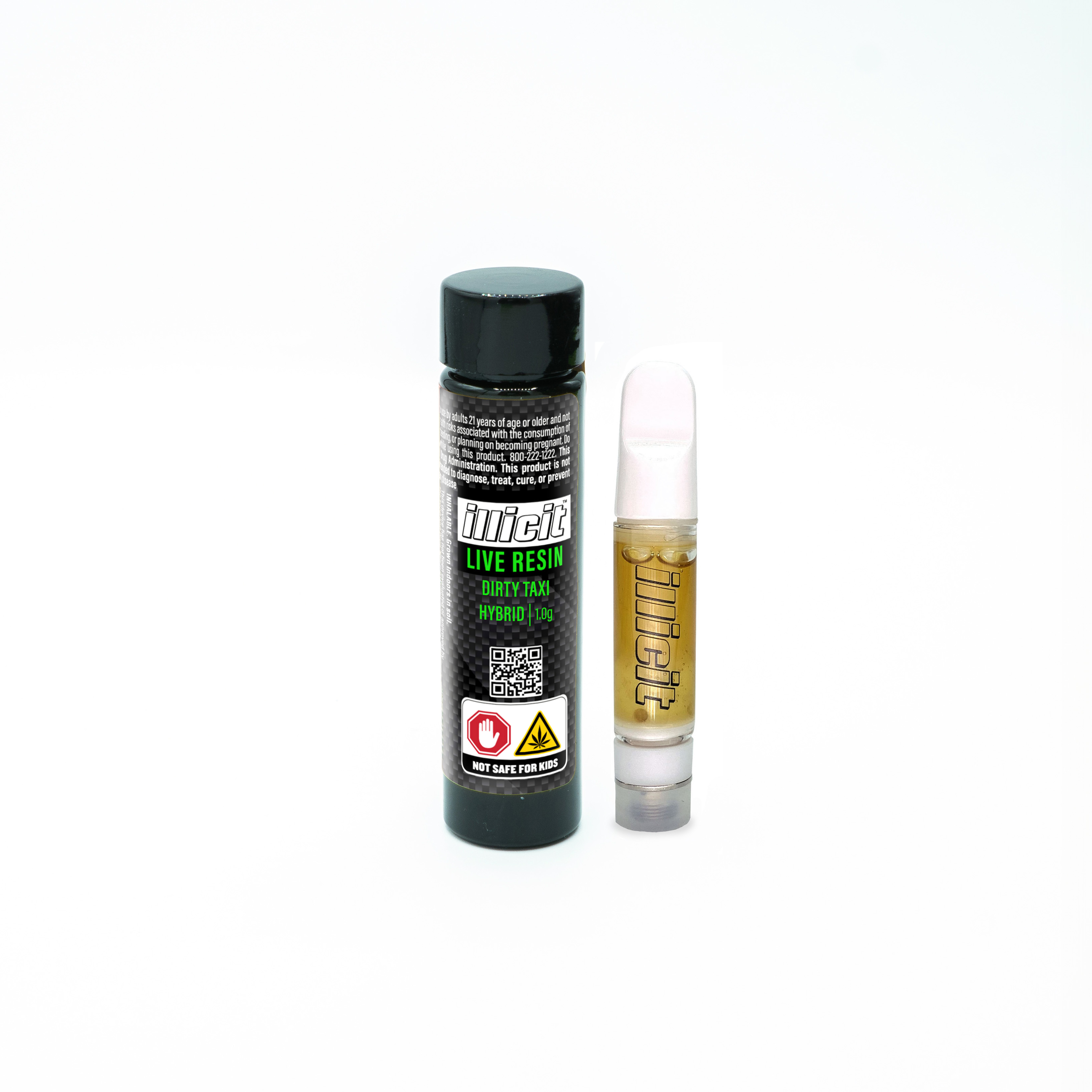 Photograph of product: Illicit | Dirty Taxi (H) Live Resin Vape Cart | 1g