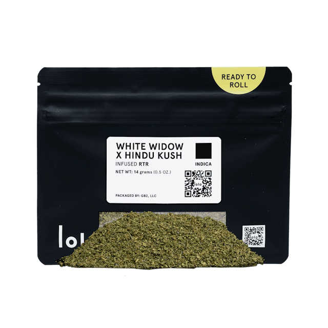 Photograph of product: White Widow x Hindu Kush | 14g Indoor Kief Infused Shake