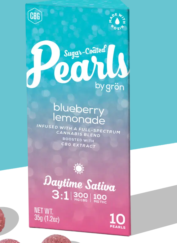 Photograph of product: Grn | 3:1 | Pearls | Daytime | Blueberry Lemonade