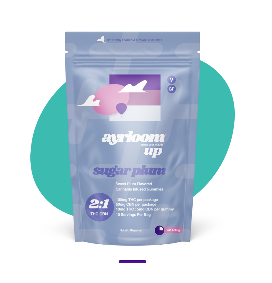 Photograph of product: Ayrloom | Sugar Plum 2:1 | Gummies | 10pk | 100mg