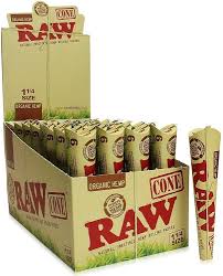 Photograph of product: Raw Organic Hemp 1 1/4 Cones
