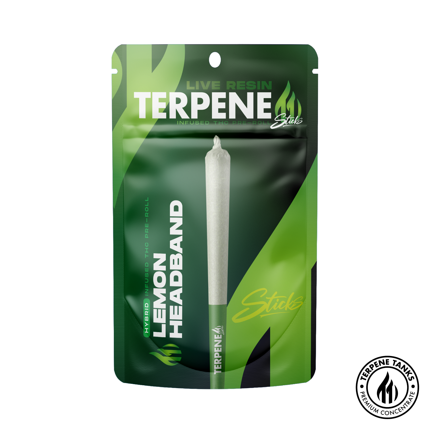 Photograph of Product: Lemon Headband Infused Pre-Roll - 1.2g