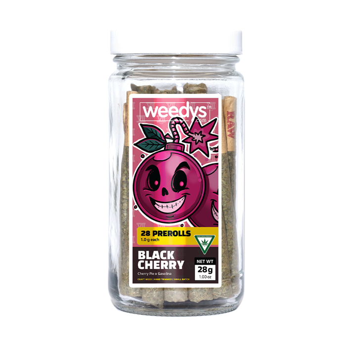 Photograph of product: Black Cherry | 28g | Preroll Jar