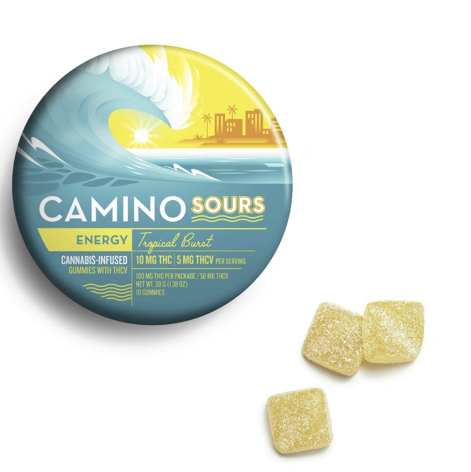 Photograph of product: SOURS TROPICAL BURST