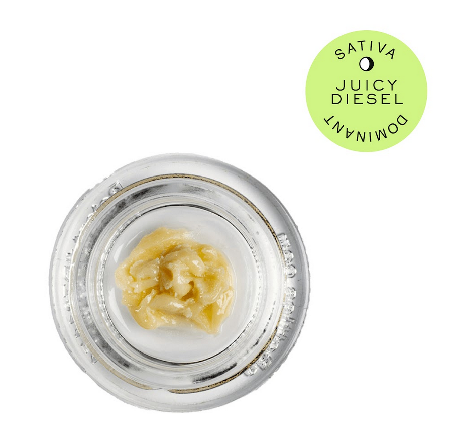 Photograph of Product: Juizy Diesel Cold Cured Live Rosin | Sativa Dominant | Hudson Cannabis