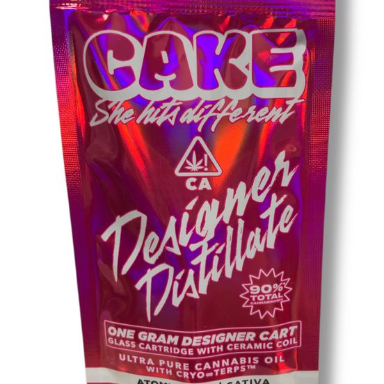 Photograph of product: Cake - Atomic Haze 1g Designer Distillate Vape - 
