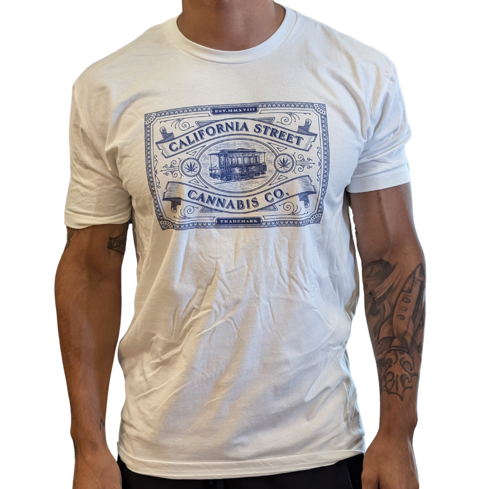 Photograph of product: CSCC Shirt - S White / Blue Logo