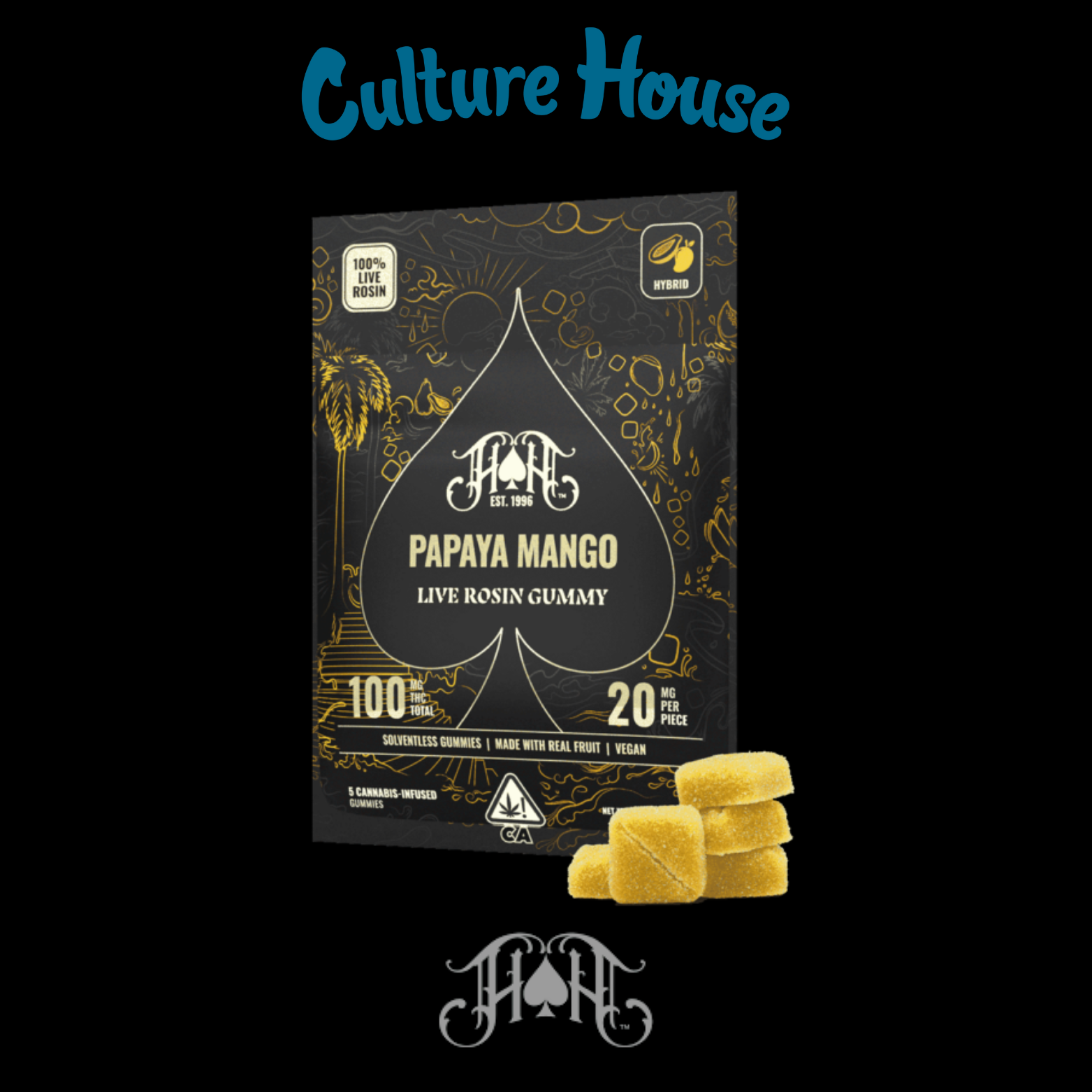 Photograph of product: Heavy Hitters | Papaya Mango | Live Rosin | 100mg