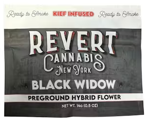 Photograph of product: Revert | 14g Kief Infused PreGround | Black Widow