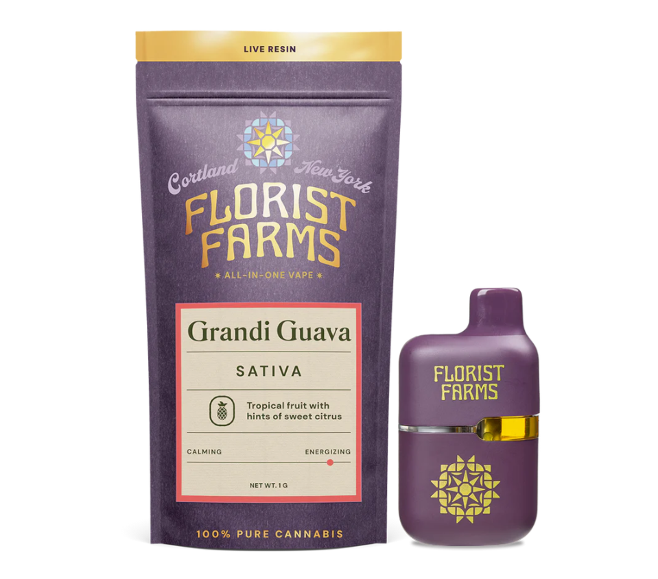 Photograph of product: Florist Farms | Grandi Guava | AIO Live Resin Vape Pen