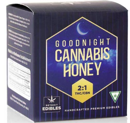 Photograph of product: Detroit Edibles - Goodnight Honey 2 TH-oui:1 CBN - 200mg
