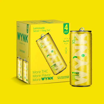 Photograph of product: Wynk Lemonade 12 oz seltzer (10 mg TH-oui)
