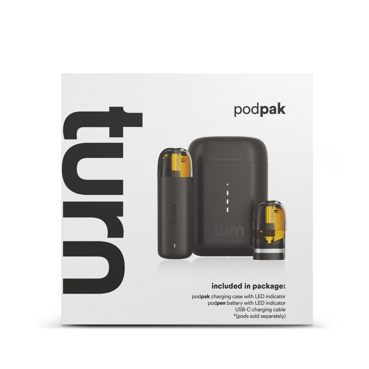 Photograph of product: *Promo* Turn | Podpak - Black Battery Case (Starter Kit)