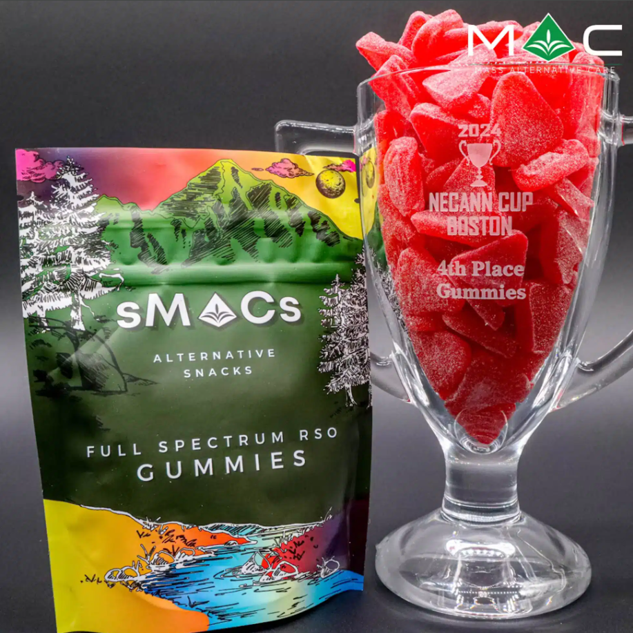 Photograph of product: 5mg Raspberry Watermelon Full Spectrum RSO Gummies 20pk