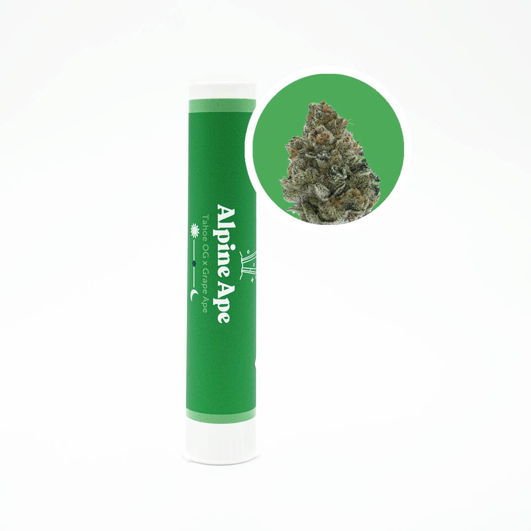 Photograph of product: Dewey Alpine Ape Pre-Roll Hybrid 2 x .5g