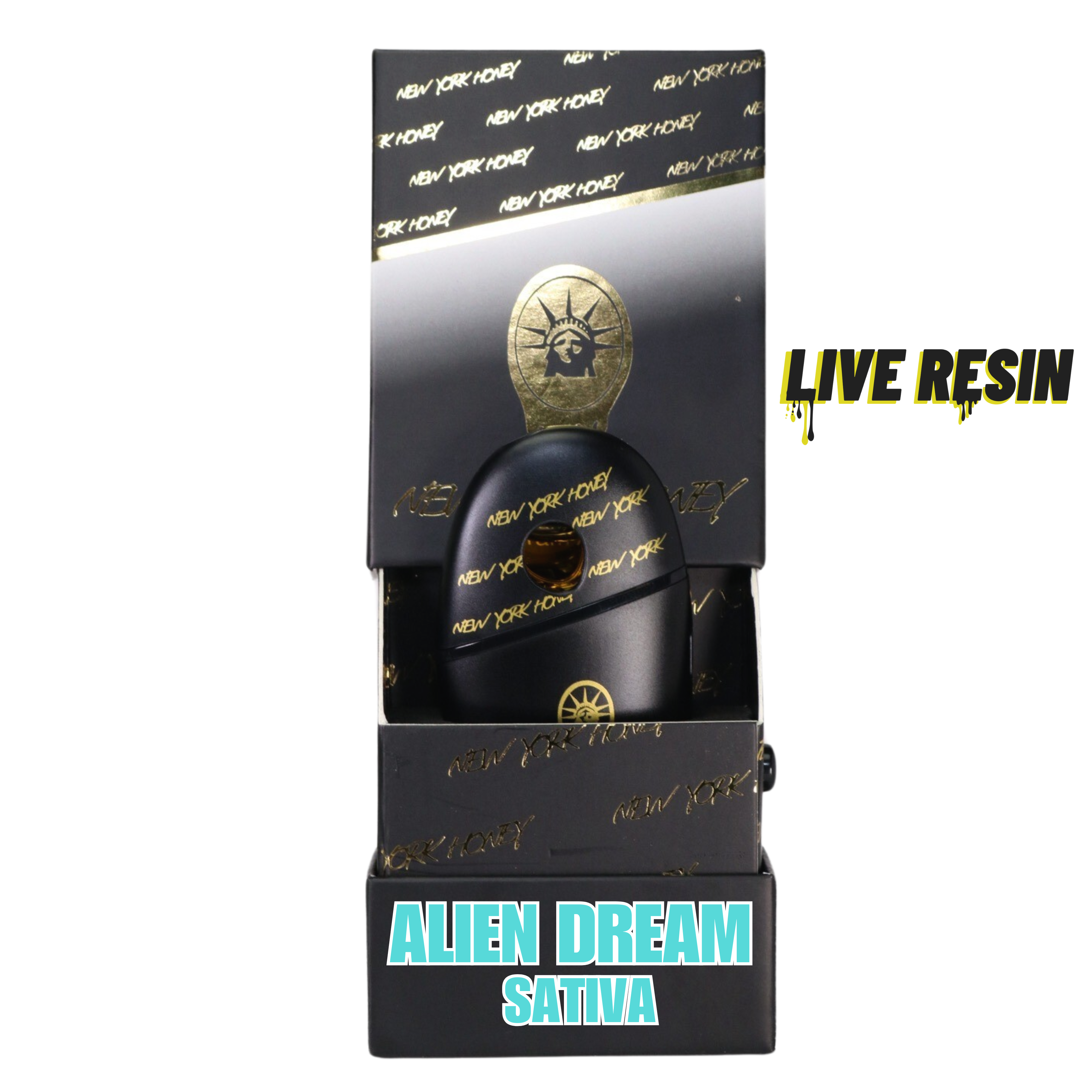 Photograph of product: New York Honey  |  Alien Dream  |  1G All In One Live Resin