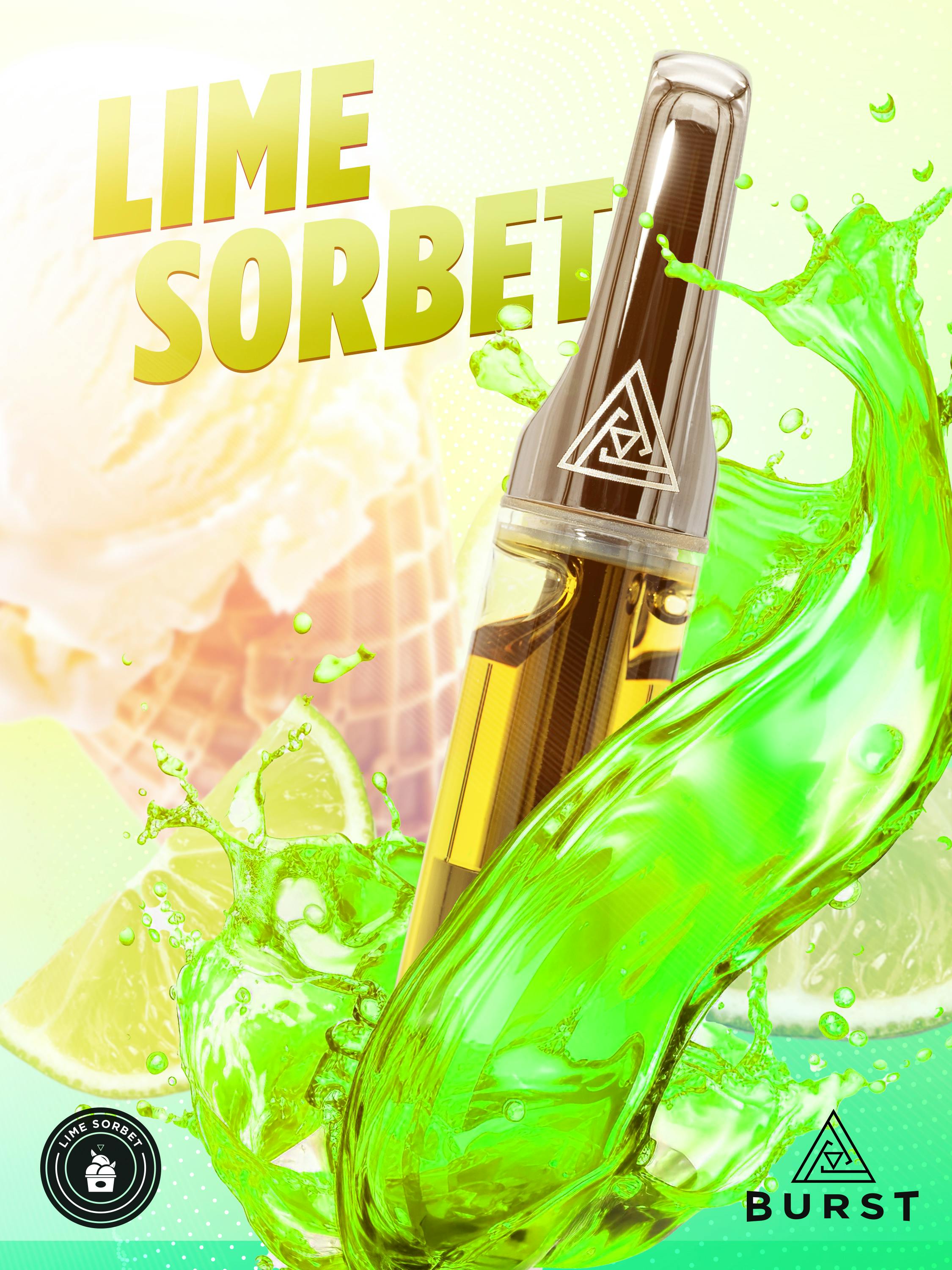 Photograph of product: Lime Sorbet BURST - 2.0g Disposable
