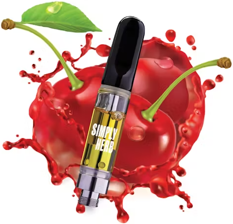 Photograph of product: Simply Herb Sweet Cherry (H) Distillate Cartridge 1g