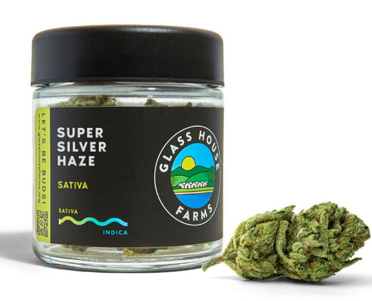 Photograph of product: GLASS HOUSE FARMS Super Silver Haze - 3.5g
