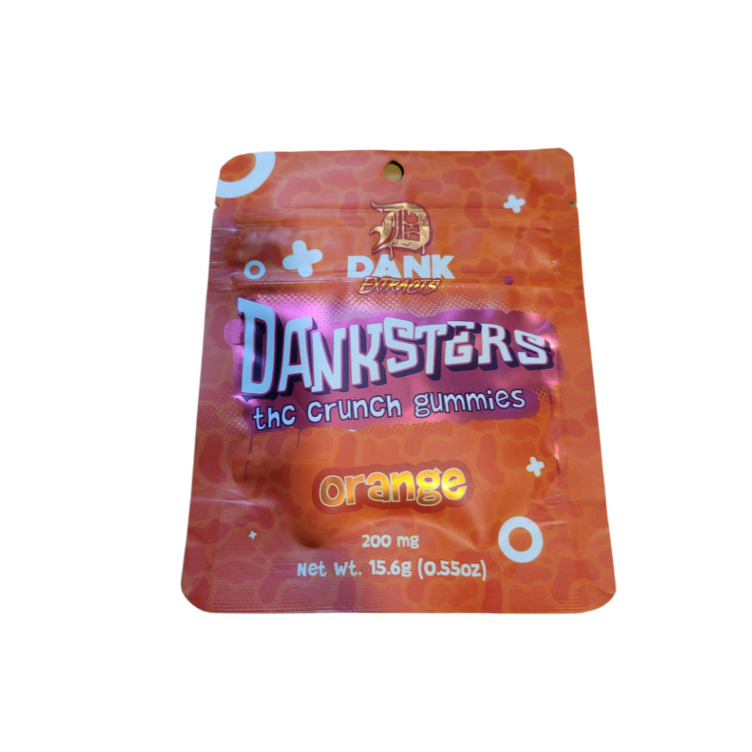 Photograph of product: Danksters Nerds 200mg Orange