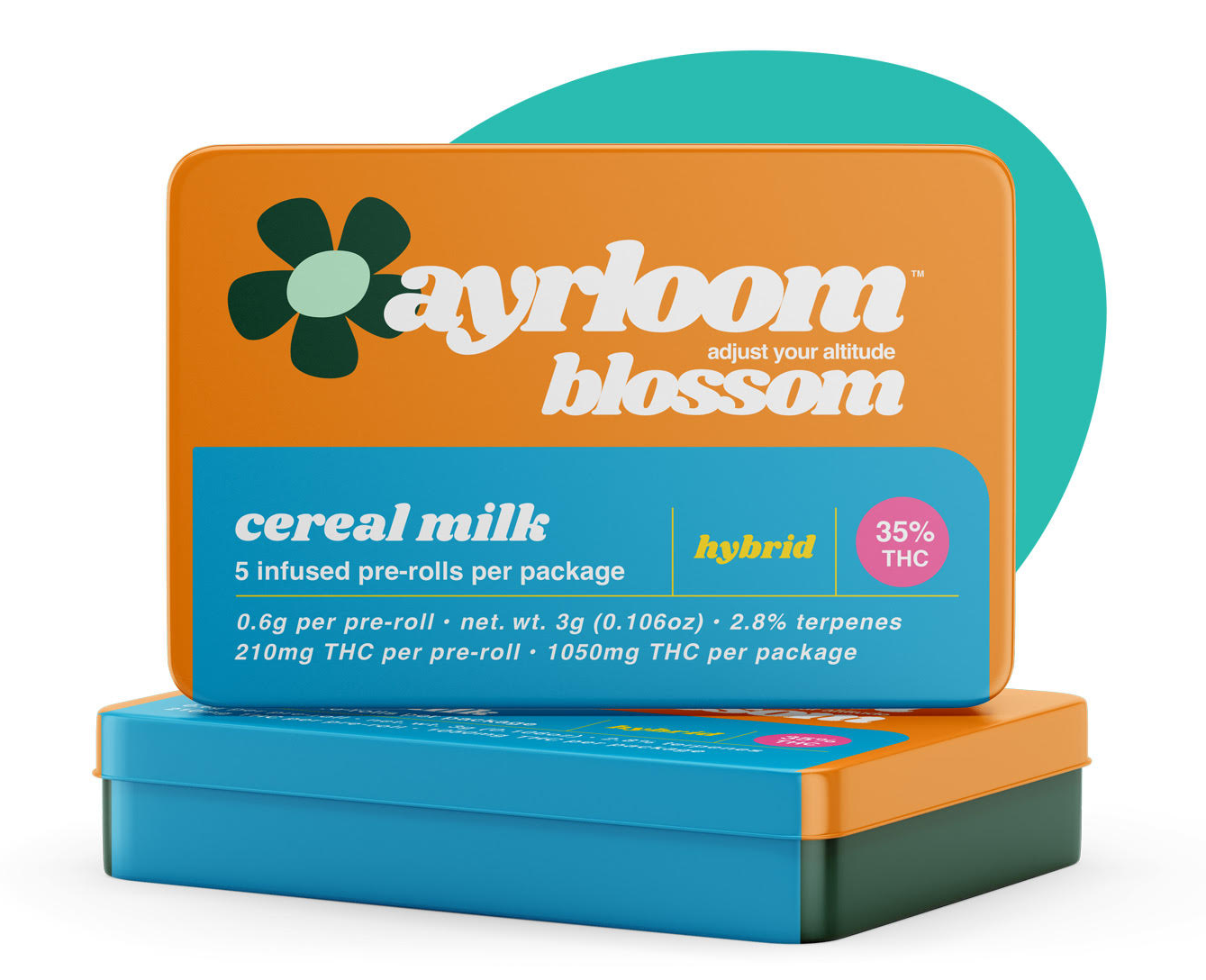 Photograph of Product: Cereal Milk | 5 Pack | Pre rolls Hybrid | Ayrloom