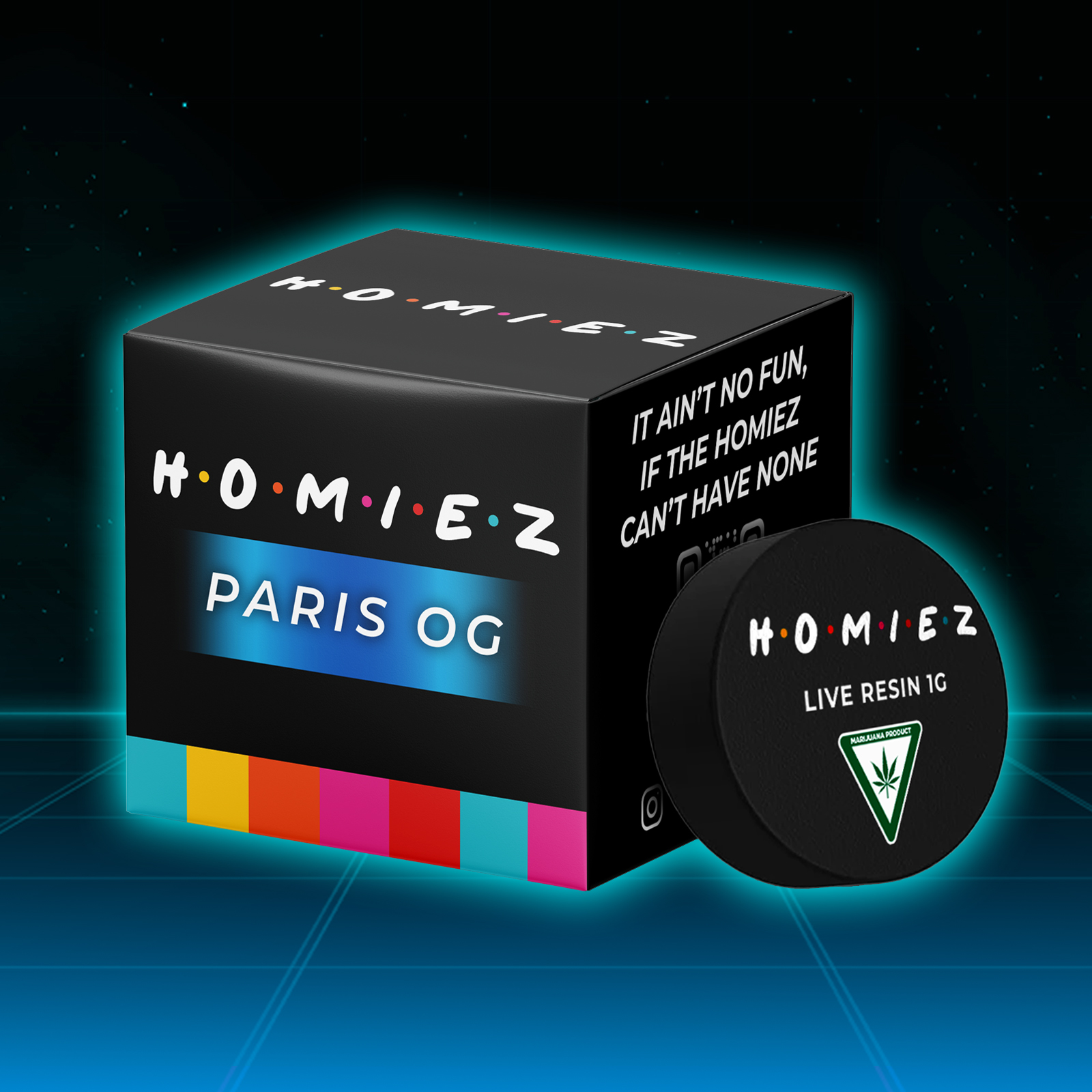 Photograph of product: HOMIEZ | PARIS OG | LIVE RESIN