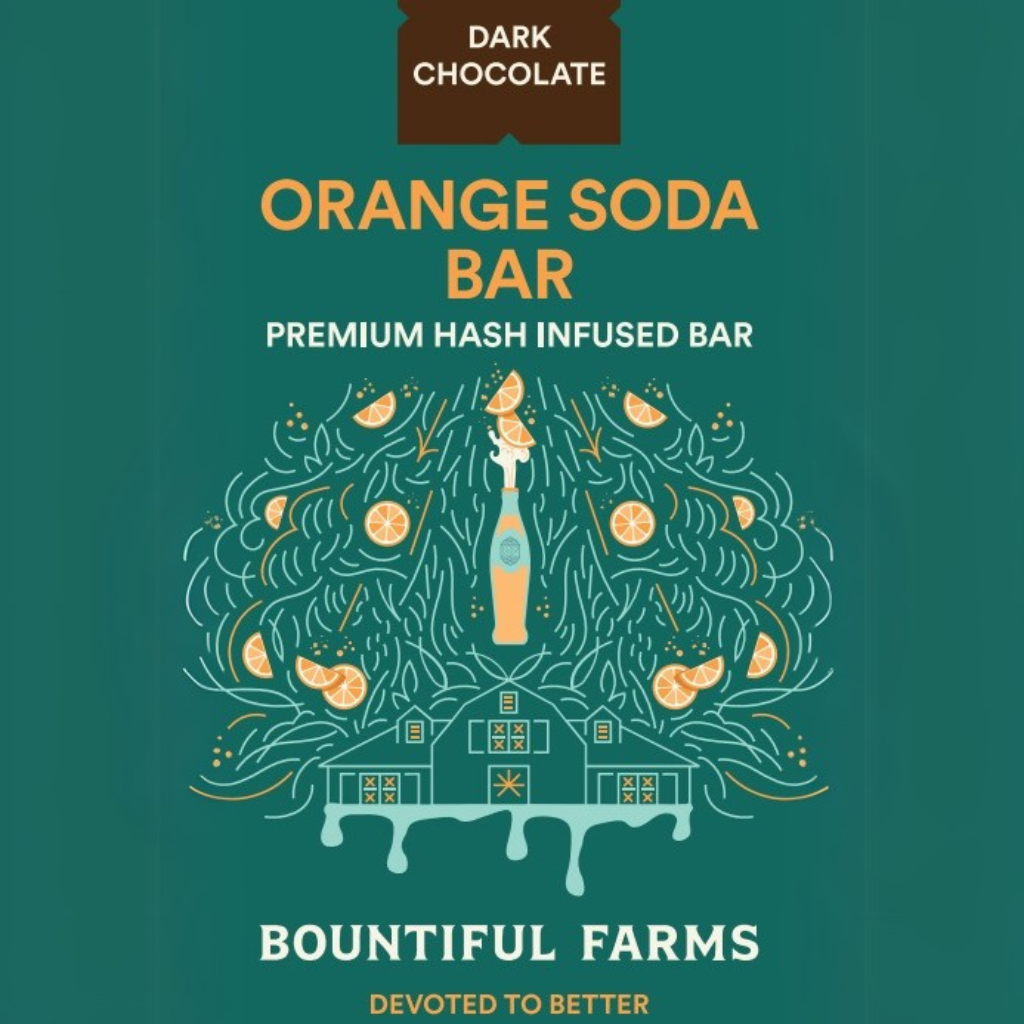 Photograph of product: Orange Soda Bar - 100mg - Bountiful Farms