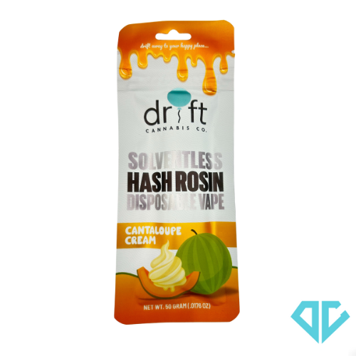 Photograph of product: Drift Cantaloupe Cream au chocolat Rosin Disposable .5g