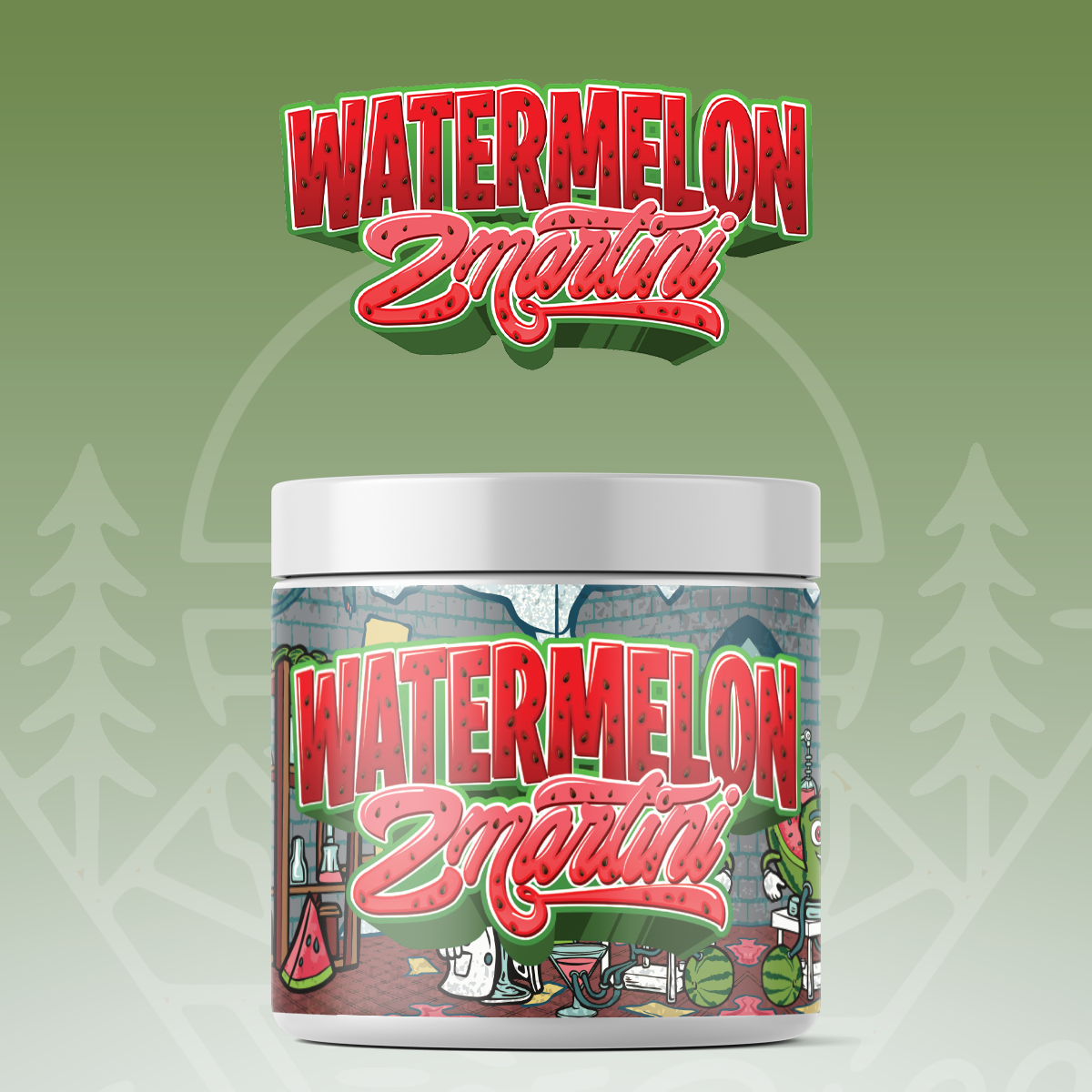 Photograph of product: Watermelon Zmartini Prepacked Buds Jar by Voyage Bloom - 14g