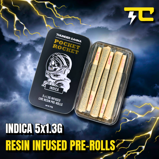 Photograph of product: BERRY WHITE 1.3G LIVE RESIN 5PK INFUSED POCKET ROCKET