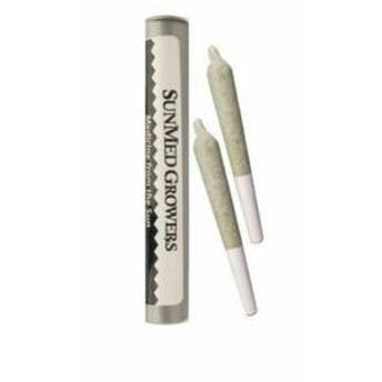 Photograph of product: SunMed Preroll (2x.5g) Gush Mints