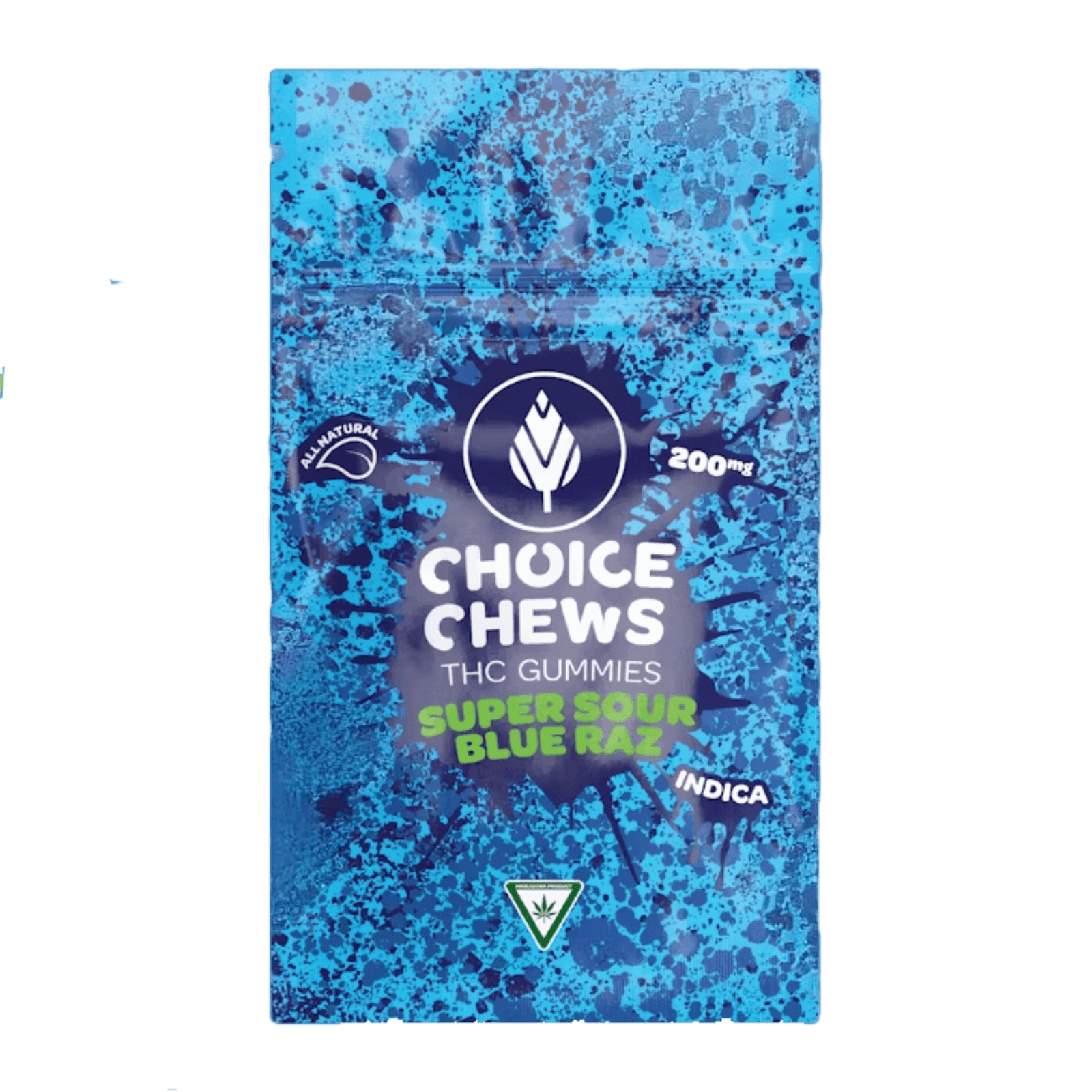 Photograph of product: CHOICE | SUPER SOUR BLUE RAZZ | Oui'd | 200MG | REC