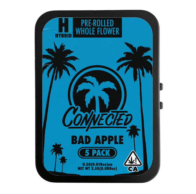 Photograph of product: Bad Apple 5pk Prerolls 2.5g - 