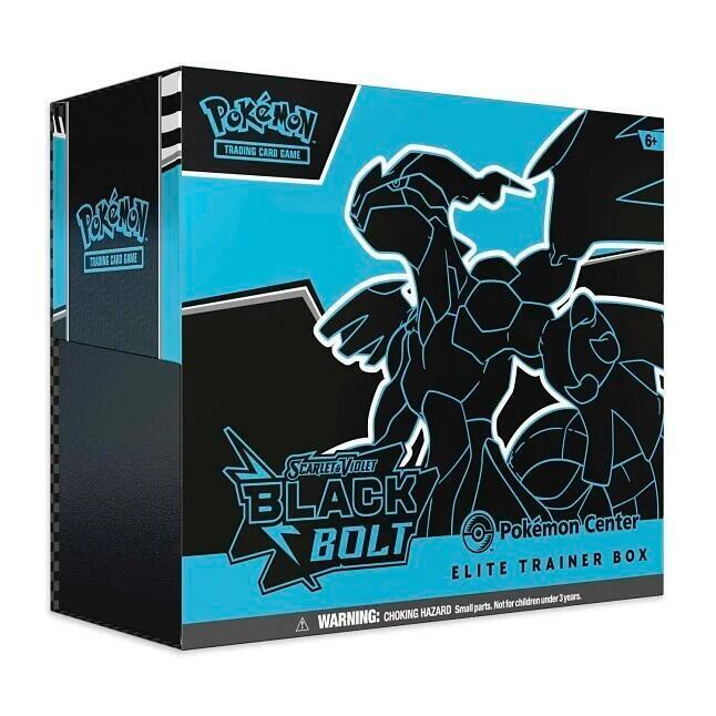 Photograph of product: Trading Cards | Pokemon | Trainer Box | Pokemon Black Bolt Pokemon Center Elite Trainer Box (Exclusive) | LIMIT 1 Pokemon Item Per Day