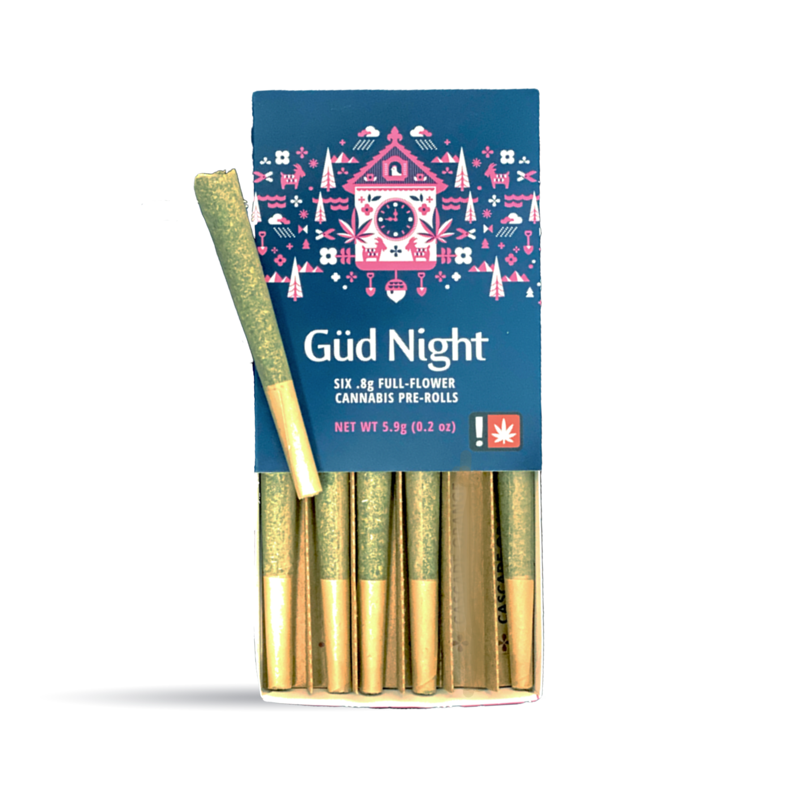 Photograph of product: Gud Night Oui'd Pre-Roll Pack | 4.8g