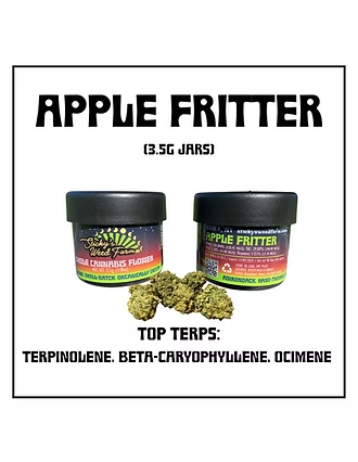 Photograph of product: Sticky's Oui'd Farm Apple Fritter 23.04%TH-oui - 3.5g