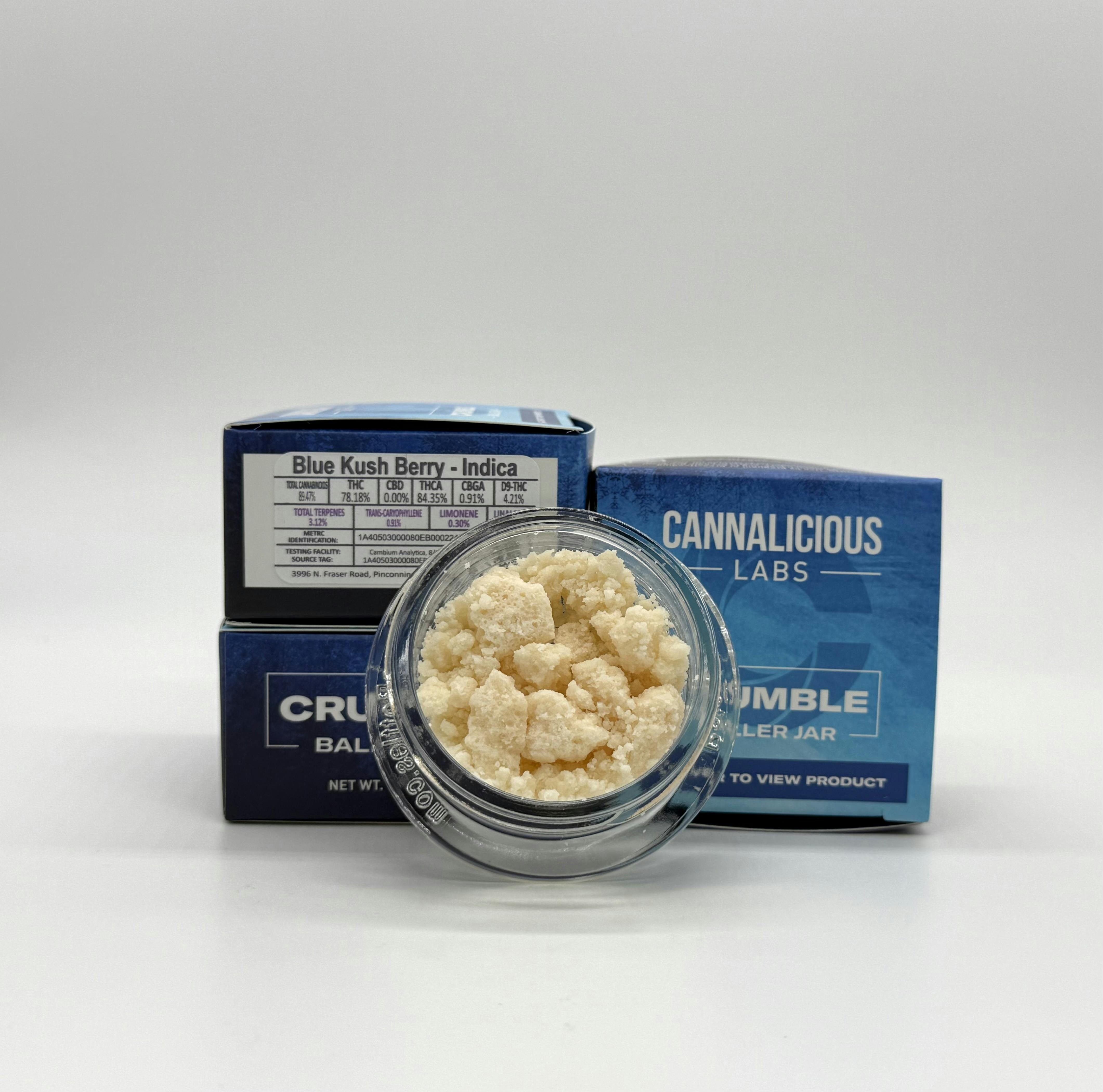 Photograph of product: Blue Kush Berry Crumble