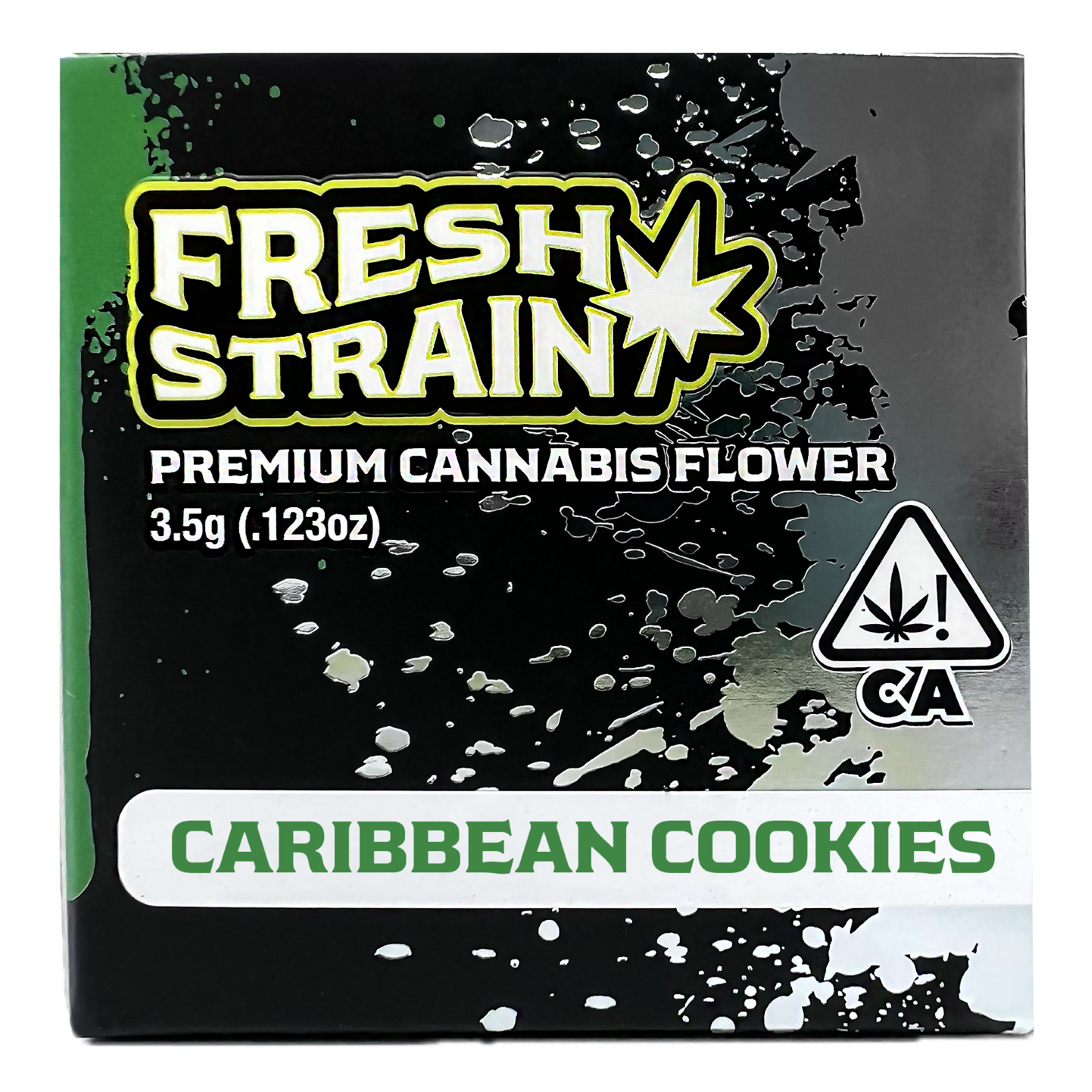 Photograph of product: Fresh Strain - 3.5g Premium Flower - Caribbean Cookies