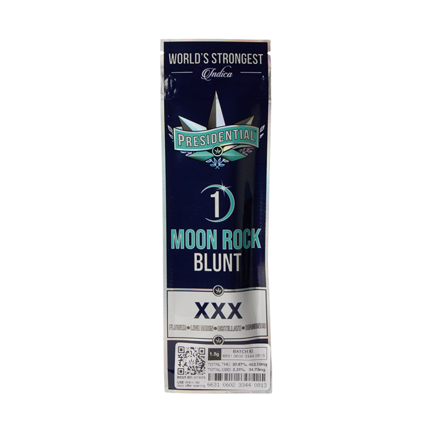 Photograph of product: Presidential Moon Rock Blunt | XXX | 1.5g