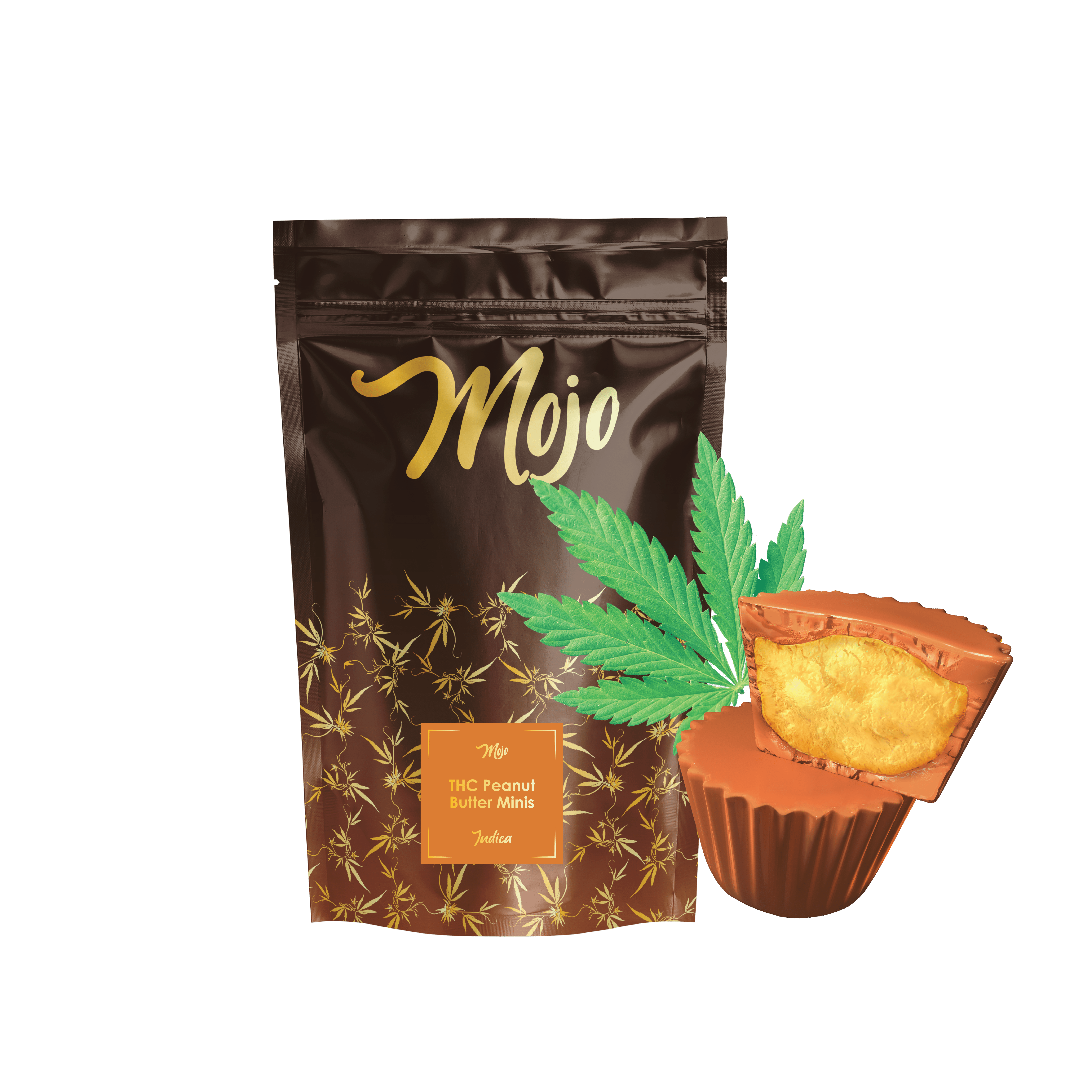 Photograph of product: Edible - Mojo - (200mg) - Peanut Butter Mini's - (Oui'd)