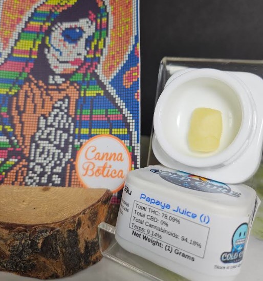 Photograph of product: Cold Cure Live Rosin - Papaya Juice