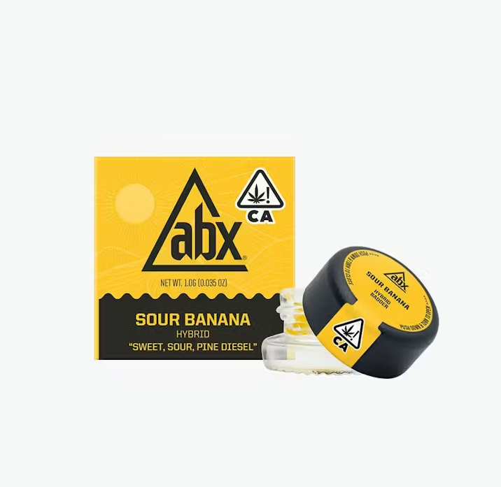 Photograph of product: Sour Banana (H) BADDER 1g - ABX